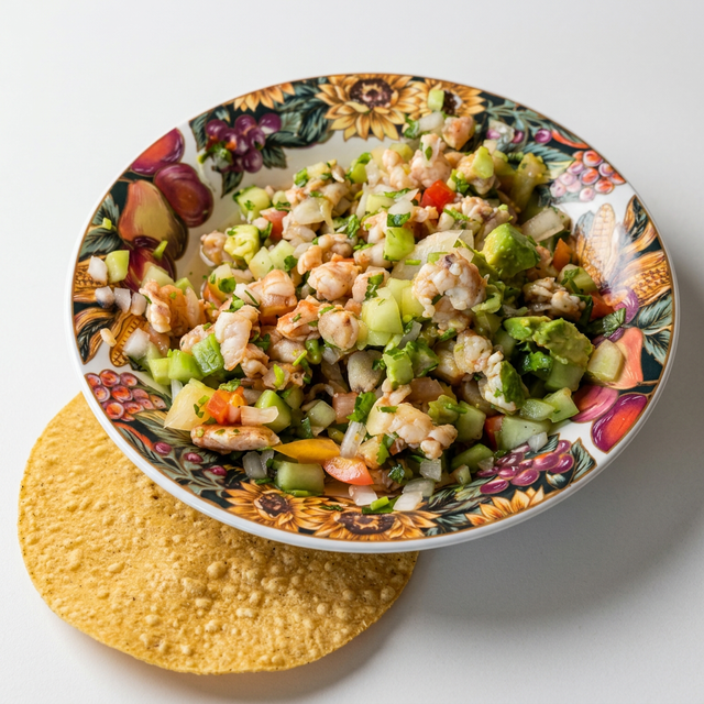 Tostada de Camaron.